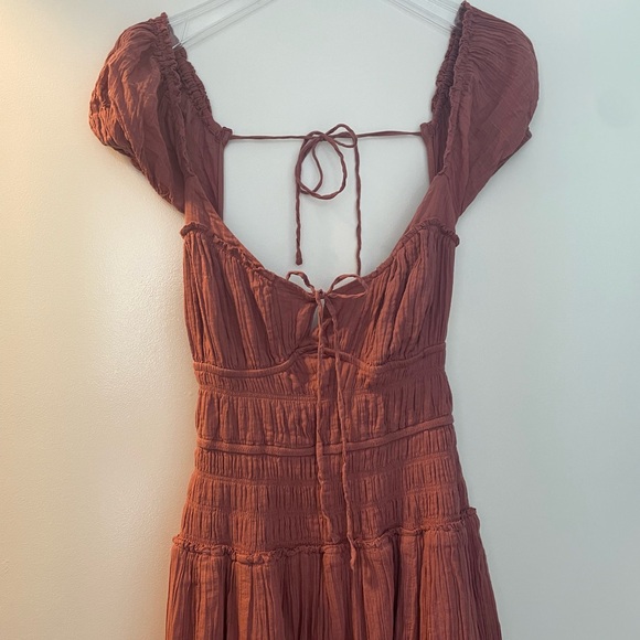 Free people feeling bonita midi rose dress medium - Picture 6 of 9